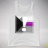 Demisexual Pride Flag Exclamation Point Premium Tank Top - White